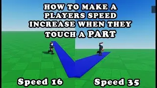 HOW TO MAKE A PLAYERS SPEED INCREASE WHEN THEY TOUCH A PART 🛠️