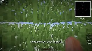 How 20 layers of grass in a flat world look like