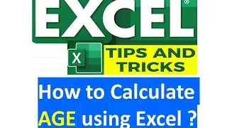 How to get age from birthday in years, months and days ? #exceltricks #excel #exceltips