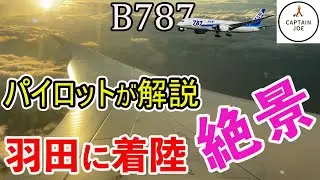 【実写映像：BOEING 787】現役A320機長が、ボーイング７８７で羽田空港３４Lへの着陸を詳しく解説