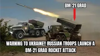 WARNING TO UKRAINE!! RUSSIAN TROOPS LAUNCH A BM-21 GRAD ROCKET ATTACK