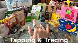 ASMR tapping & tracing target haul (no talking version)
