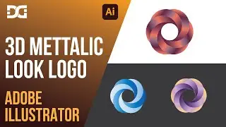 GLOSSY 3D Metal Logo in Illustrator