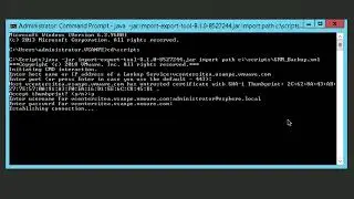 SRM Configuration Export and Import