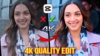 New Trending 4K Editing Tutorial In Capcut 😲🤩😍 || Enhance quality || 4kediting ||
