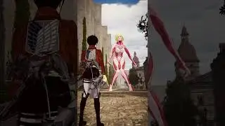 Eren vs Female Titan dance 🤣 