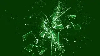 Green screen glass shattering glass cracking | Glass break green screen Sound effect