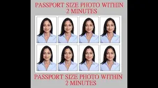 Create Passport Size Photo With Photoshop 7.0 | Without any Action Settings | Only 2 Minutes