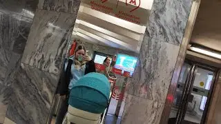 Ездила первый раз с Кристиной в метро 🤗💕 Было непривычно 👀💫