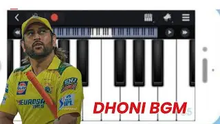 GOAT - Thala Dhoni Entry Bgm (Padayappa Bgm)  | Easy Piano Tutorial | Thalapathy Vijay  | Yuvan