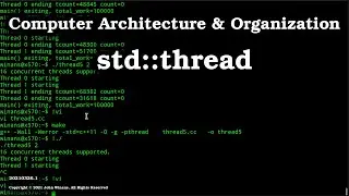 C++ std::thread Introduction