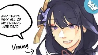 Ei Vents In Front Of Venti | Genshin Impact Comic Dub | CrownieShorts