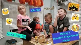 Making a Haunted Halloween Gingerbread Cookie House - Family Fun (2018)