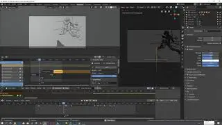 Izuko Midoriya 3D model animation (run) behind the scenes