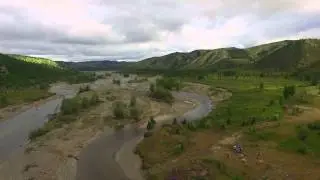 Пролетая над рекой Хета.