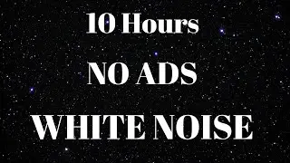 10 Hours White Noise Black Screen with Moving Stars | No Ads | Deep Sleep & Relaxation