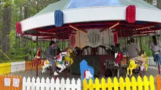 Our awesome employees couldn't resist being the first to hop on the carousel this season. 🎠✨