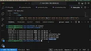 Diferente tipos de operadores en PHP