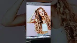 How to remove hairs in photoshop fast short #Shorts #Dezinstudio