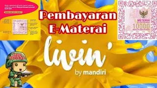 Pembayaran E-Materai Via Livin By Mandiri