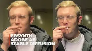 Stable Diffusion (AI) + After Effects + EbSynth (AI)