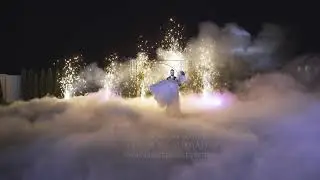Холодные фонтаны и тяжелый дым в Минске