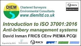 Introduction to ISO 37001:2016 Anti-bribery management systems