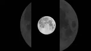Cold full Moon photography before and after edit
