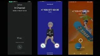 Samsung Galaxy vs Xiaomi Redmi vs Tecno Spark Incoming Call (Screen Video)