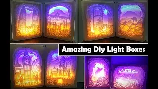 Sabah Malaysian Borneo 3D PAPER-CUT LIGHT BOX : DIY !!! - (影子灯箱)