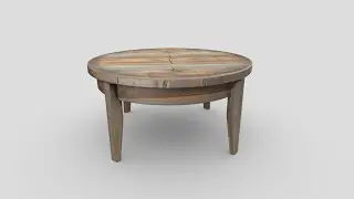 Coffee Table - low poly PBR 3d model