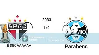 Campeões do Brasileirão 2022-2033 (Simulação)