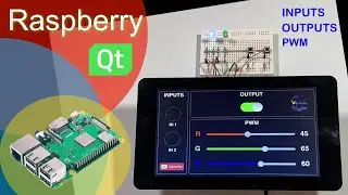 Raspberry Qt QML and GPIO - Inputs Outputs and PWM with WiringPi