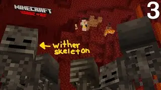 I Found A Nether Fortress In Minecraft Hardcore And It Nearly Killed Me... [03]
