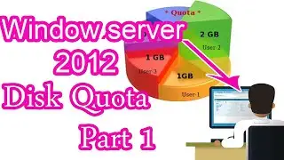How to configure disk quota in window server 2012 (part 1)