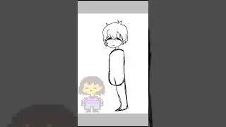 [ Undertale x Drawing ] Frisk - Drawing Frisk In My Style??