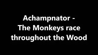 Achampnator - The Monkeys race throughout the Wood