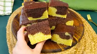 Maxim 10 min de munca si nici macar un ou! Prajitura pufoasa fara oua, Zi si Noapte!