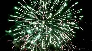 Beautiful fireworks from the air