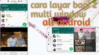 Cara membagi layar menjadi 2 di semua HP Android          #splitscreen