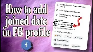How to add Facebook joined date in your profile 2021
