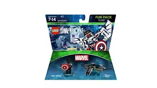 Custom LEGO Dimensions Sam Wilson Fun Pack