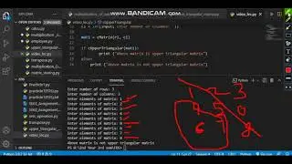 How to find upper triangular matrix using python program (without using inbuilt function)