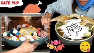 CANDY STUFFED CHICKEN,  IT'S VERY GOOD !