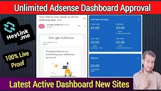 How to Make AdSense Active Dashboard New Sites |Latest Active Dashboard Adsense Approval Method 2024
