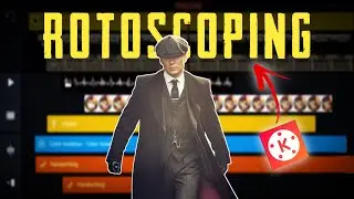 Kinemaster - TEXT Behind Moving Objects | Rotoscope Animation Tutorial