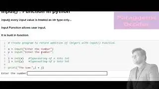 Input Function in Python 