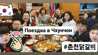 Лучшая курица гриль в ресторане г.Чхунчхон Южная Корея|Тематический парк Railpark|춘천 닭갈비 레일바이크 투어 6월