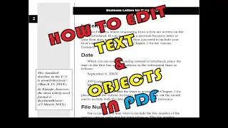 EDIT TEXT & OBJECTS IN ADOBE ACROBAT | EZTIPS&TRICKS | 