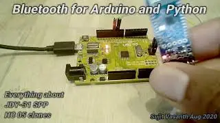 Tutorial JDY31 SPP-C HC-05/06 bluetooth module Arduino and Python
